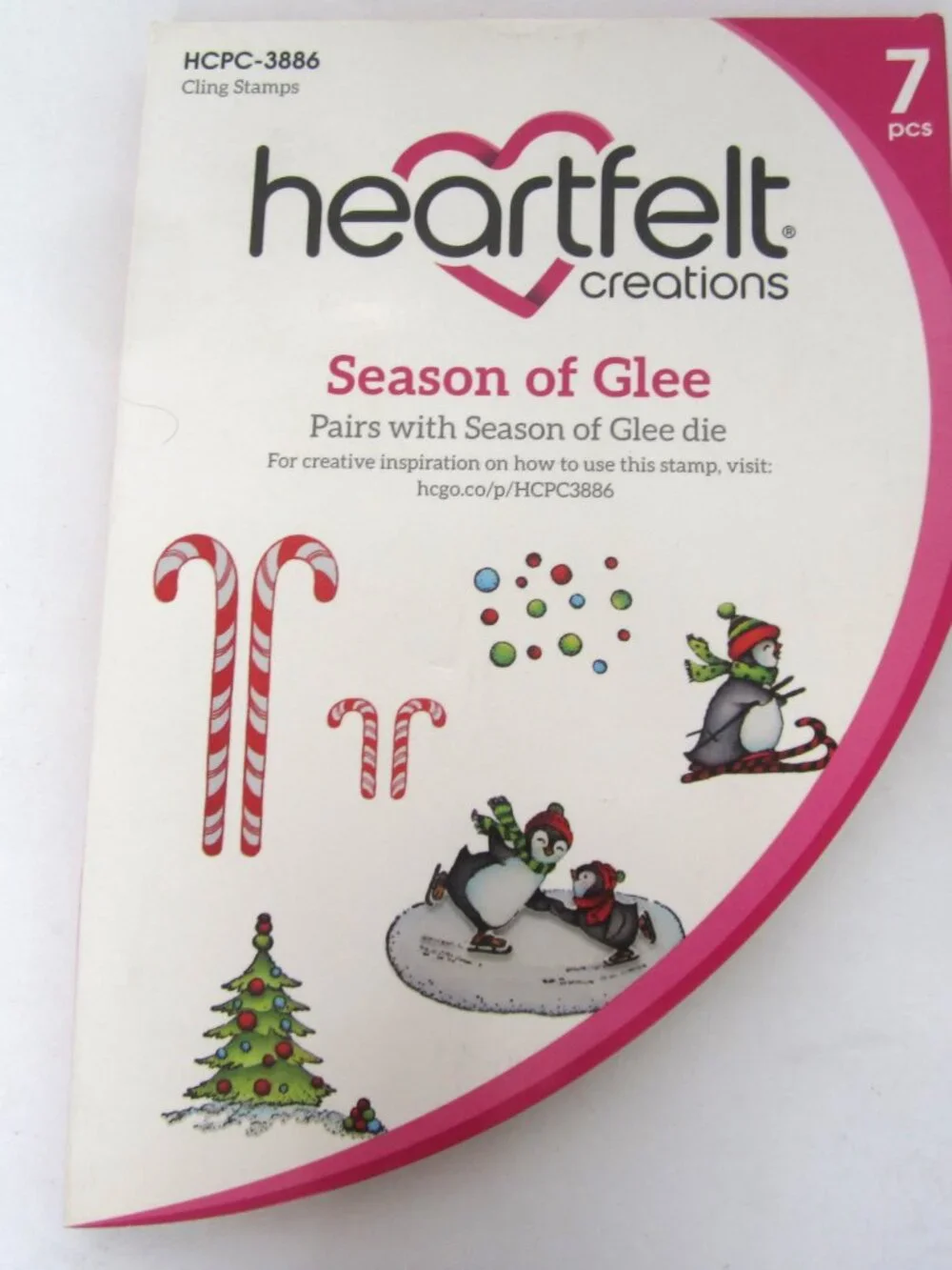 Heartfelt Creations Season of Glee Cling Stamps & Craft Dies Christmas Winter